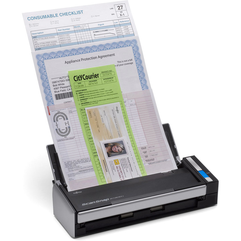 PA03643-B001 Scansnap s1300i mobile document scanner, a4, duplex, 12 ppm, adf 10, usb 2.0 Fujitsu  - Вид №2