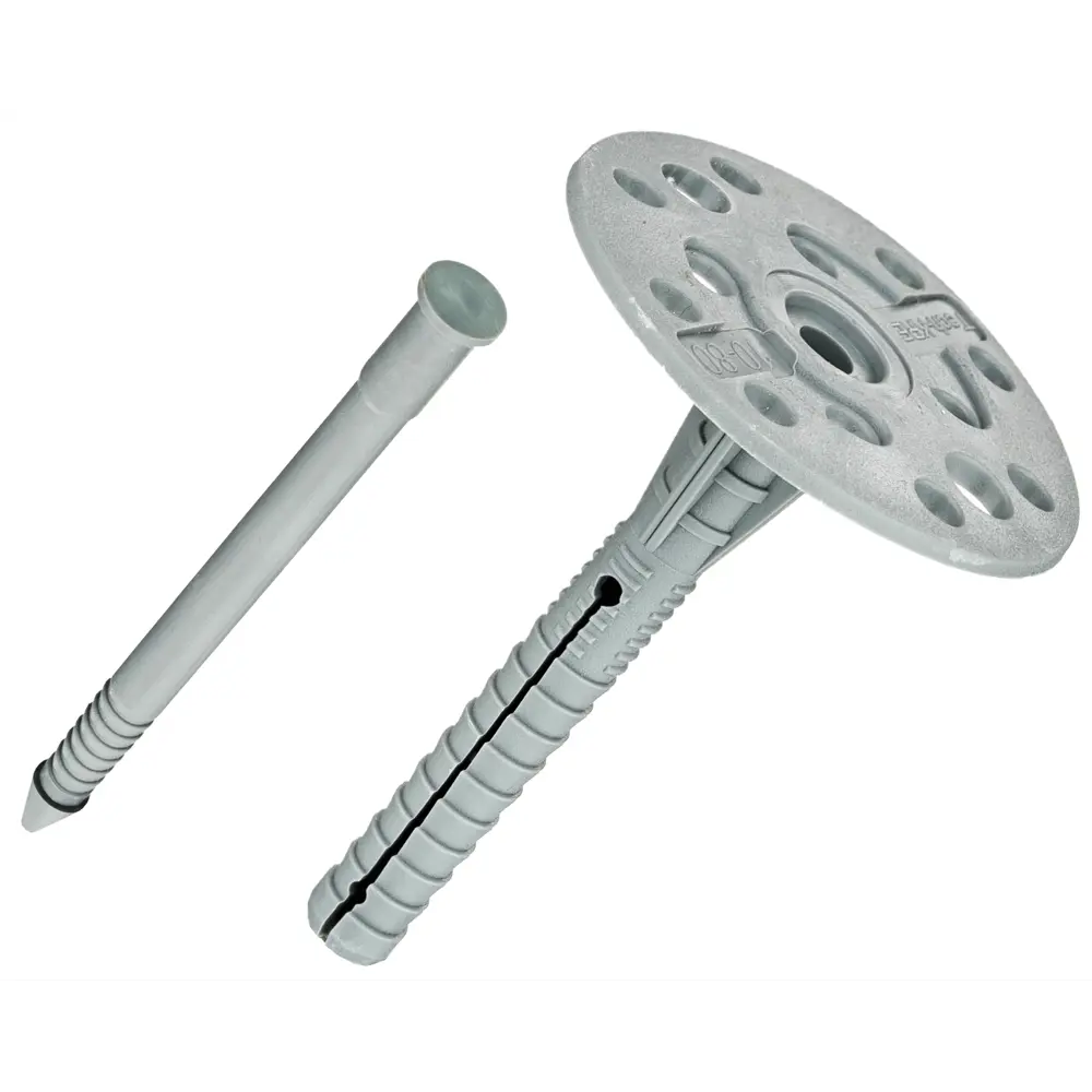 TECH-KREP Дюбель тарельчатый для теплоизоляции 10×90 мм с пластиковым гвоздем 84039098 STLM-0046363