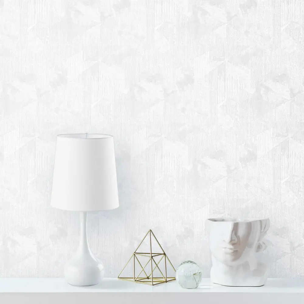 Erismann Monolit - флизелиновые обои белые для стен 1.06 м 89351217 STLM-0834876 - Вид №2