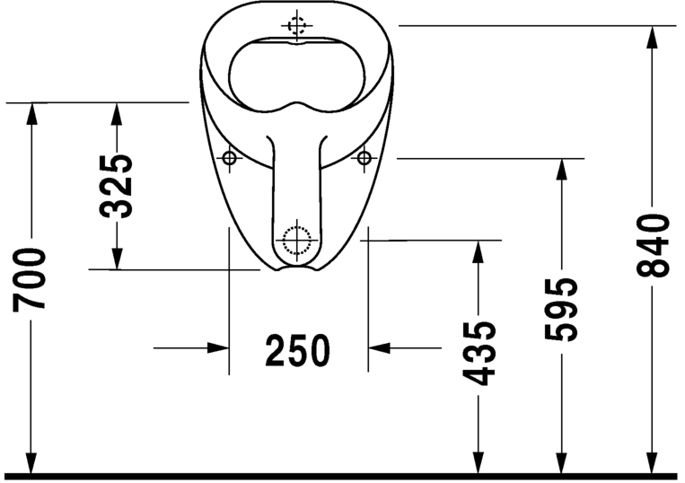 0851350007 Настенный писсуар, уринал с мушкой Duravit  - Вид №3