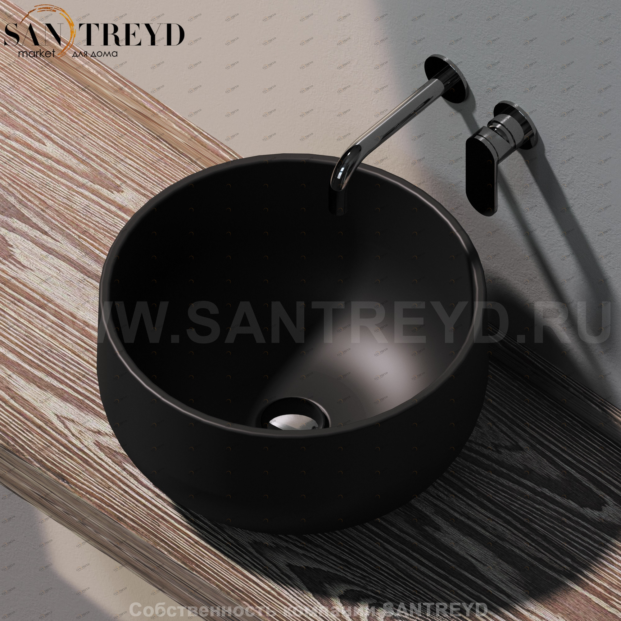 SD42L7006 Накладная раковина на столешницу  круглая Ceramica Flaminia Saltodacqua