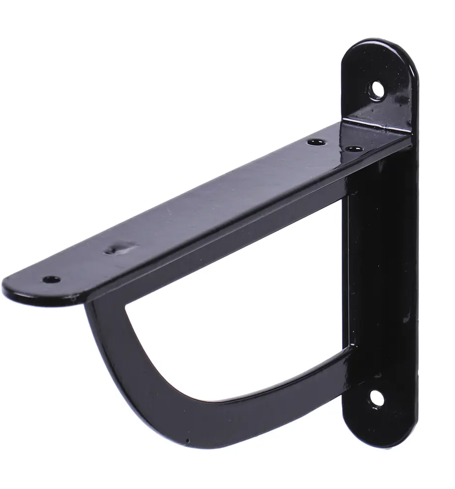 Кронштейн Larvij D-Wall для полок и кашпо, черный глянец 84908795