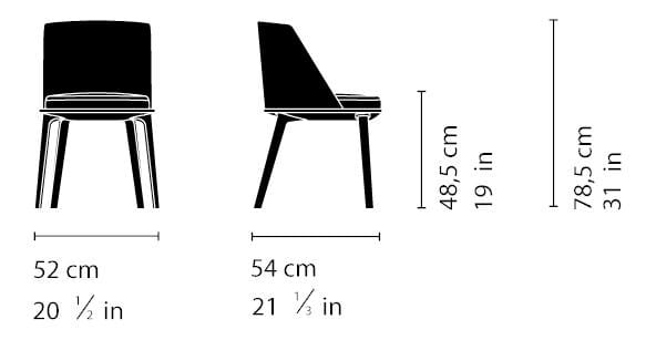 Мягкий стул из ткани Very Wood Weekend ARCH-00062676 - Вид №3