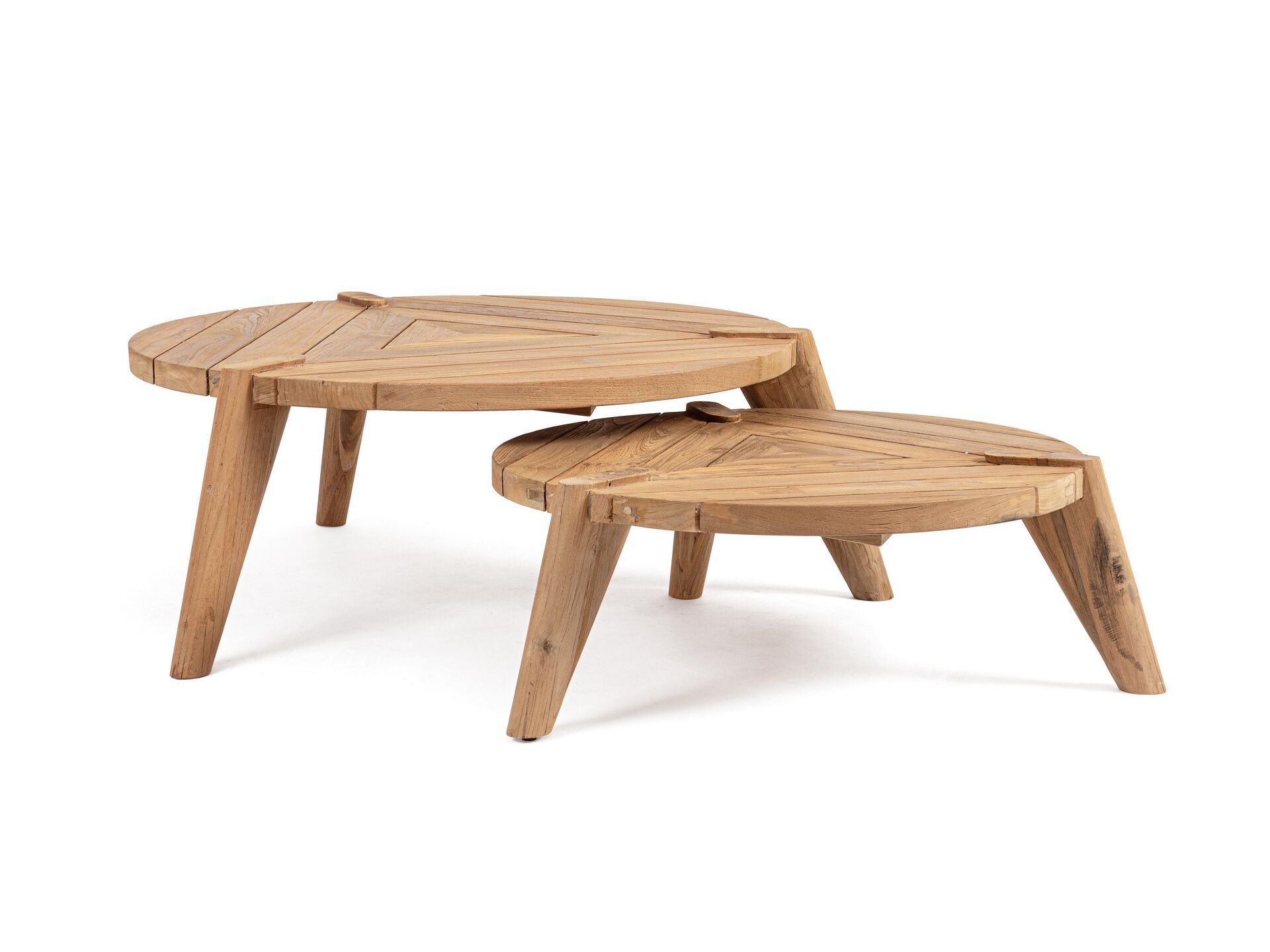 Набор из двух столов для сада из тикового дерева BIZZOTTO CAMDEN ARCH-00134045