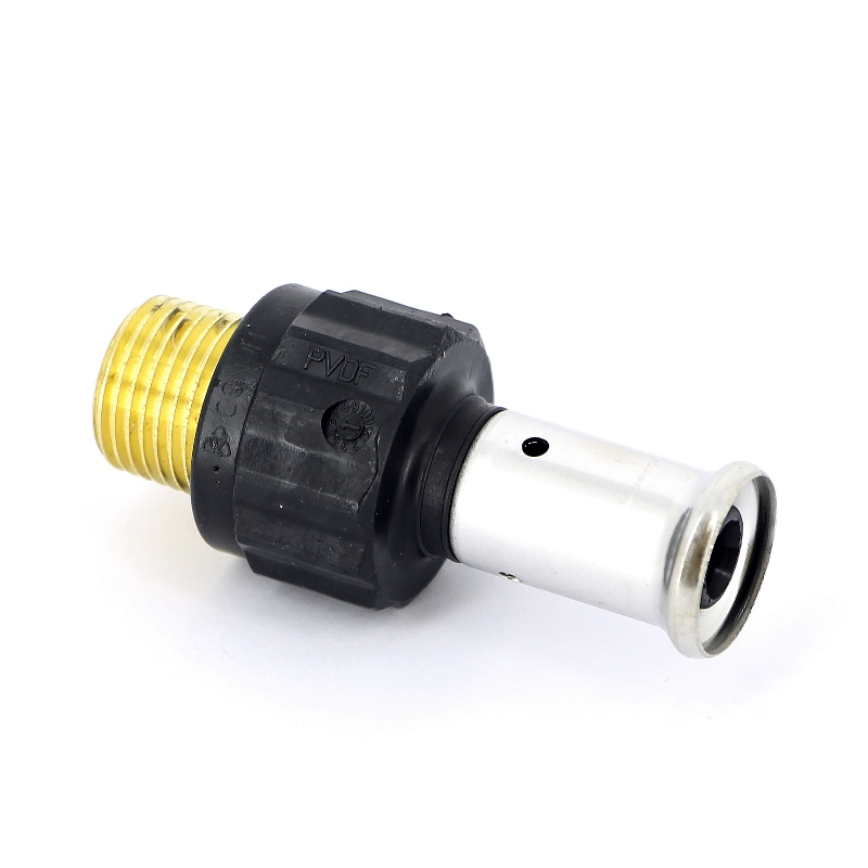 Муфта пресс-Н PVDF HENCO 16x1/2" 17PK1604 - Вид №2