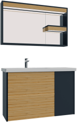 Нижний модуль Intenso 100 см антрацит-W.Walnut / IT0100.00.AW Intenso