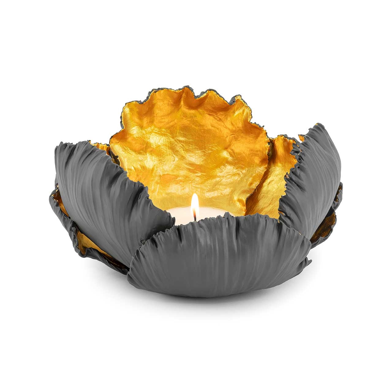 300220-GG ABHIKA СВЕЧА. KAIL BG H12 D21 GREY/GOLD  - Вид №2