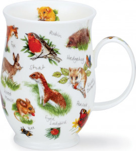 10672768 Dunoon Кружка Dunoon Лесная жизнь.Ежик.Саффолк 320мл, фарфор Фарфор костяной