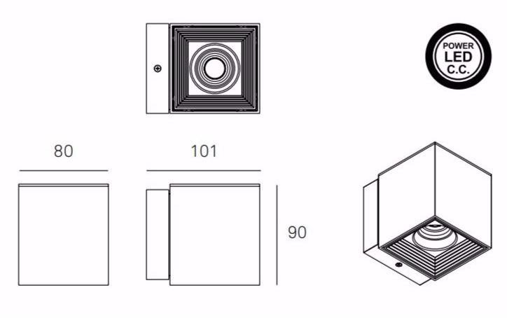 Milan Iluminacion Настенный светодиодный светильник Dau 6833-6834-6835 - Вид №11