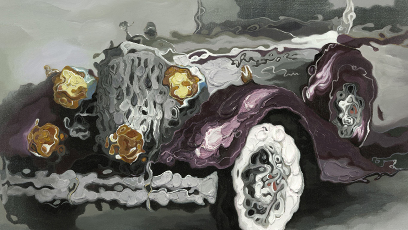 Картина на холсте 70х140 см "Автомобиль" EVENHOME КАРТИНЫ МАСЛОМ 129774 Серый  - Вид №3