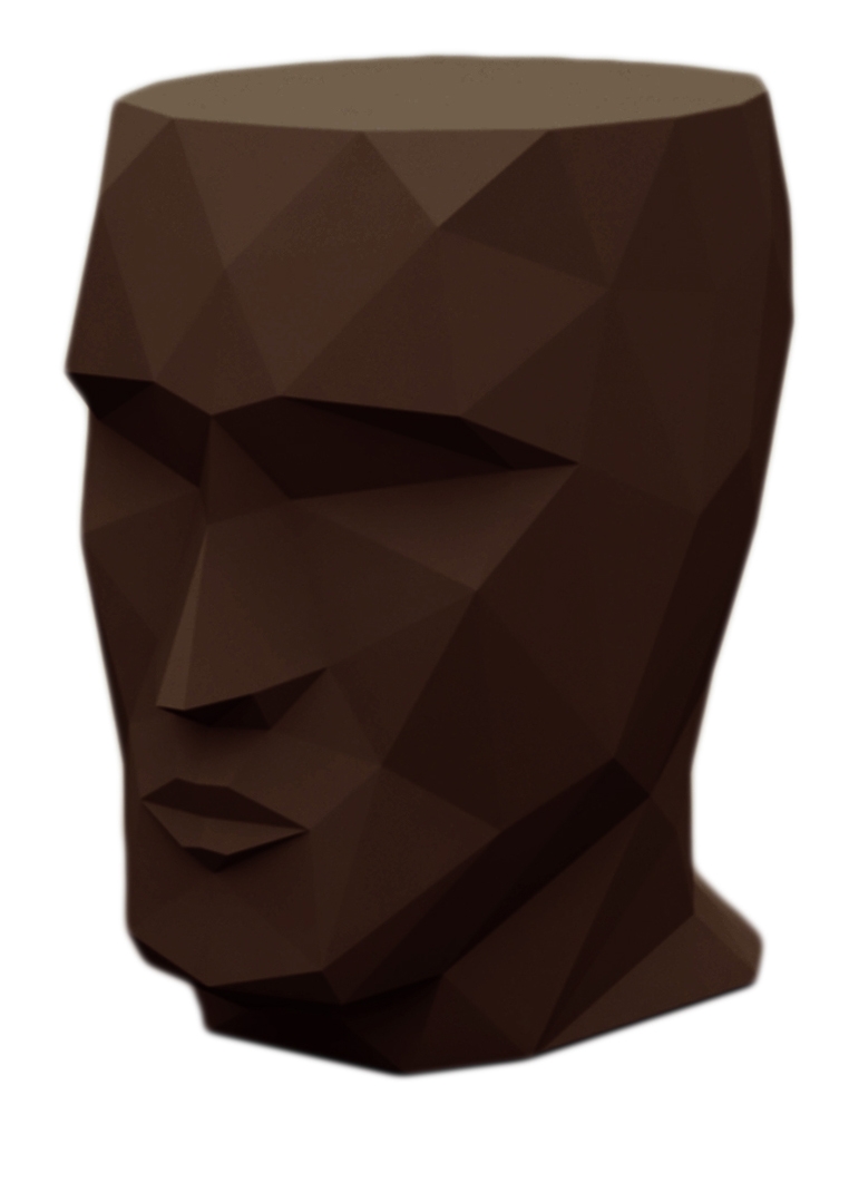 070211 Табурет матовый бронзовый Vondom Adan