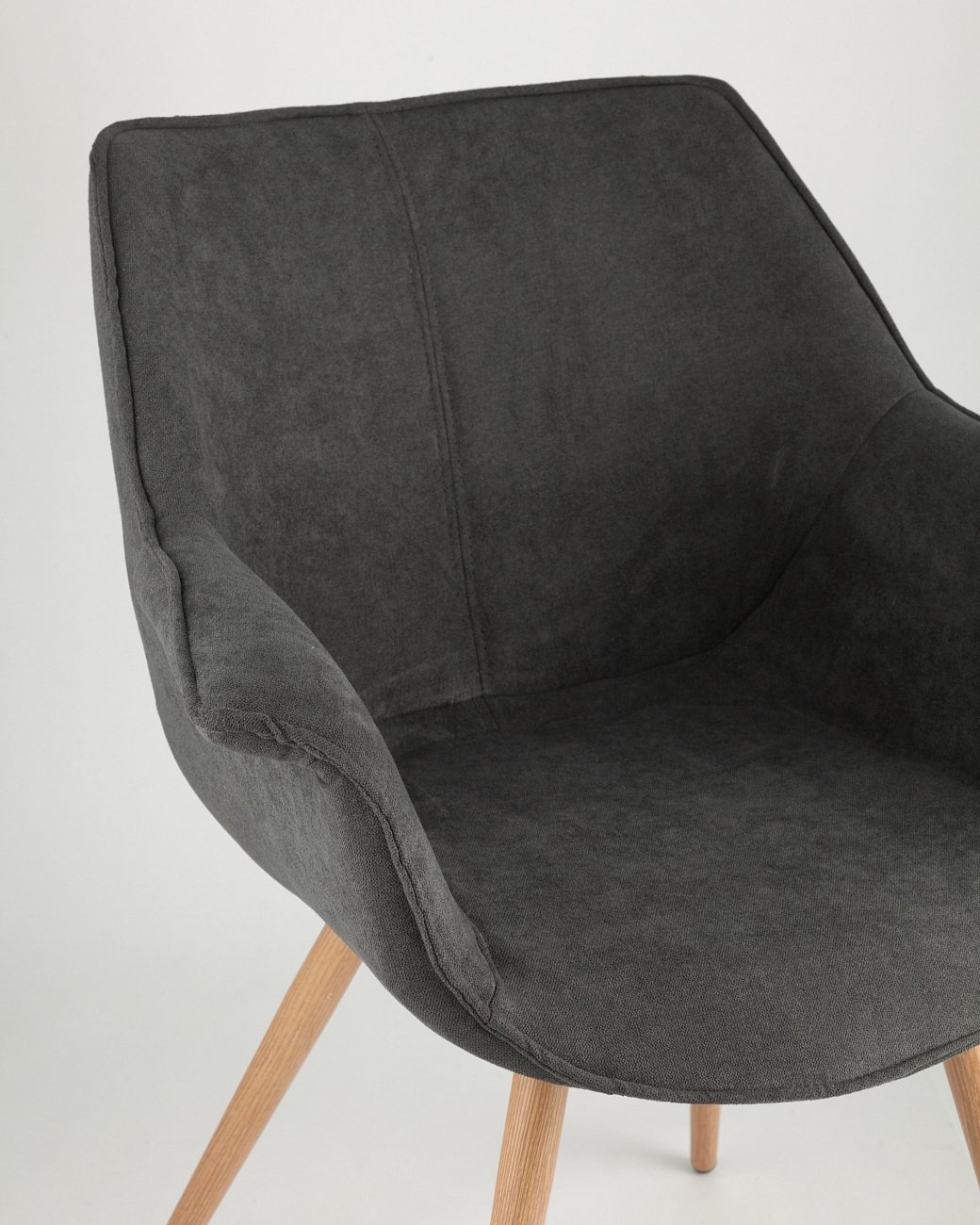 Стул с подлокотниками мягкий темно-серый "Джулиан" STOOL GROUP ДИЗАЙНЕРСКИЕ 00-3881966 Серый  - Вид №6