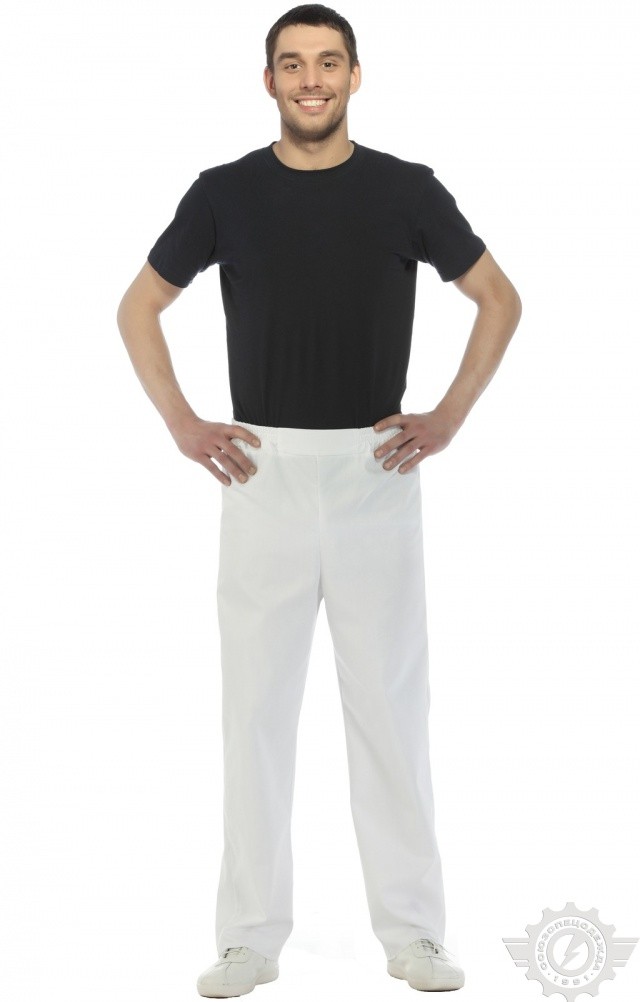 66058 Брюки "Снежок" белые  Медицинская одежда  размер 44 Спецодежда  - Вид №9