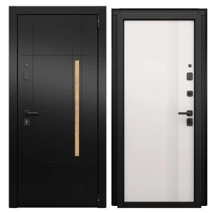 Дверь входная металлическая Блэк Скейп 86x205 см правая шелк белый