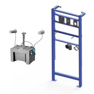 85812 Комплект 2 шт. автоматических нержавеющих настенных дозаторов мыла, центральный 6 л бачок для мыла, включая монтажную раму SLR 24, 230 В SANELA
