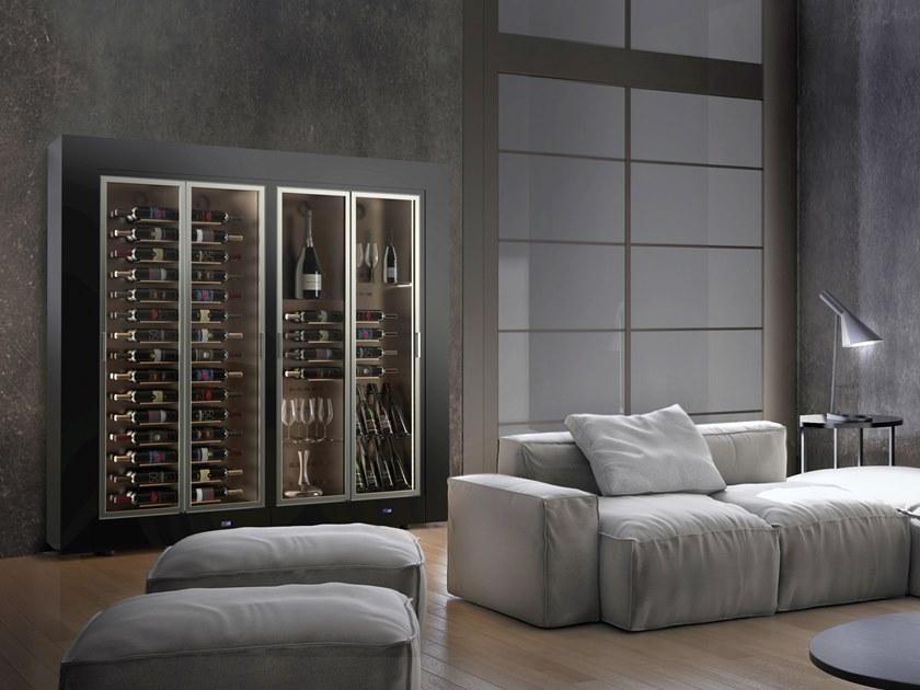 EXPO Алюминиевый винный шкаф со стеклянными дверцами Mod 10 Md-h14/md-m14/md-c14 - Вид №2
