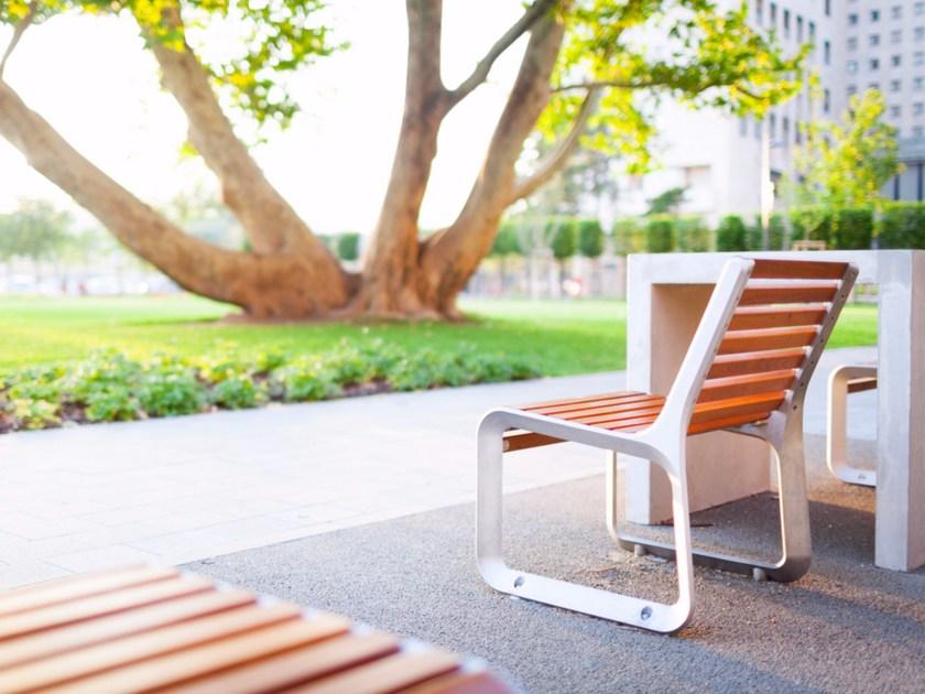 mmcité1 Садовый стул из алюминия и дерева Portiqoa Pqa152  - Вид №7