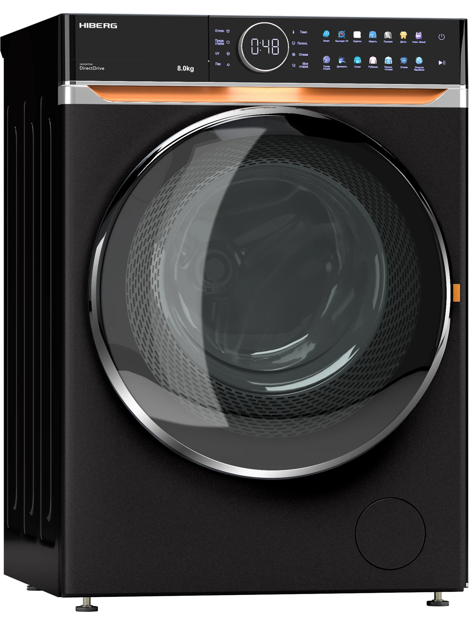 9238398 Стиральная машина HIBERG i-DDQ10 - 814 B черный STDN-0044968 - Вид №1