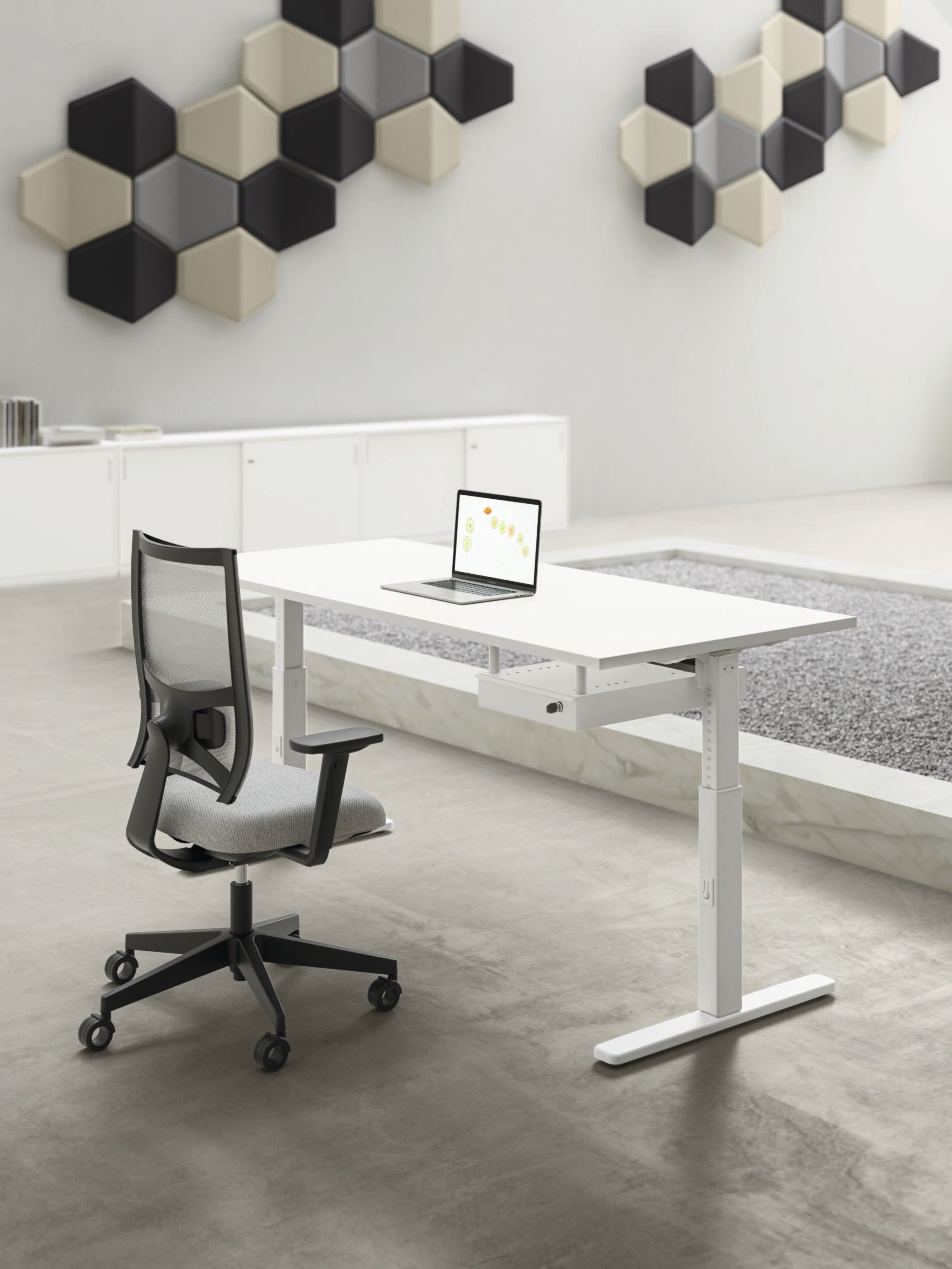 Секционный стол из меламина и металла DVO Nobu ARCH-00051632