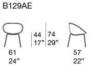 Paola Lenti Штабелируемый мягкий садовый стул Amable B129ae - Вид №4
