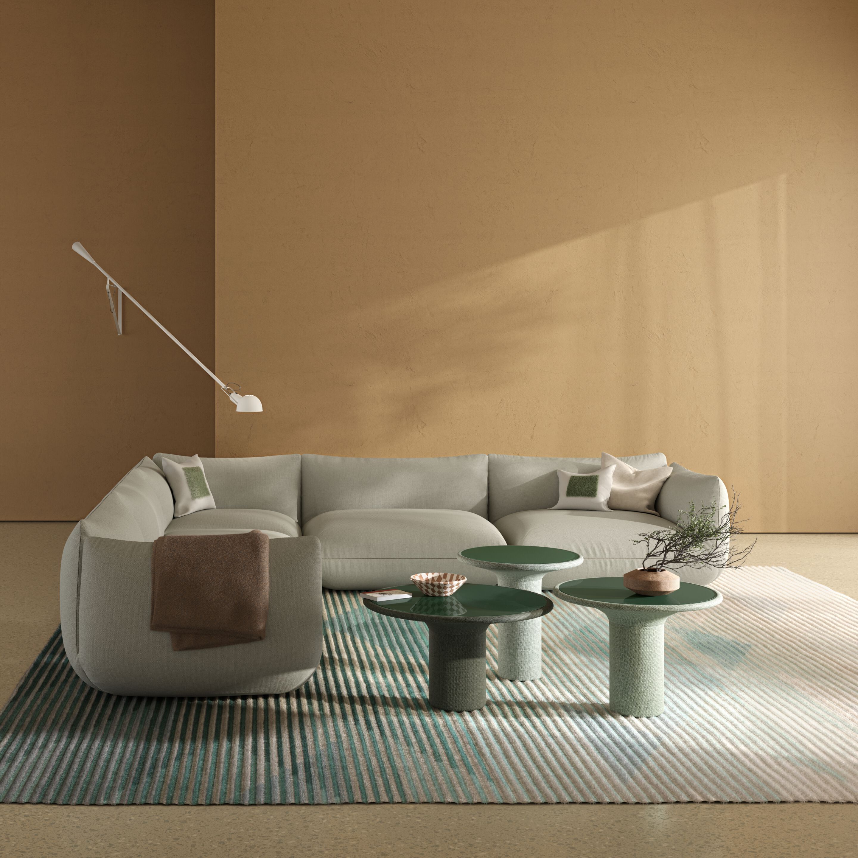 Круглый стеклянный журнальный столик COR ECHO ARCH-00112089 - Вид №1