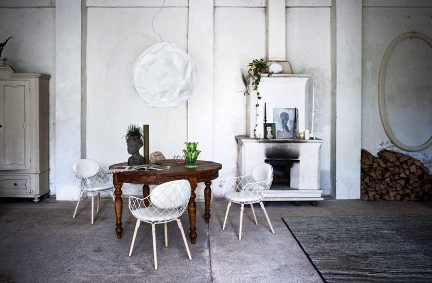 Magis Стул из стали и дерева с подлокотниками Piña sun-id-1477810 - Вид №1