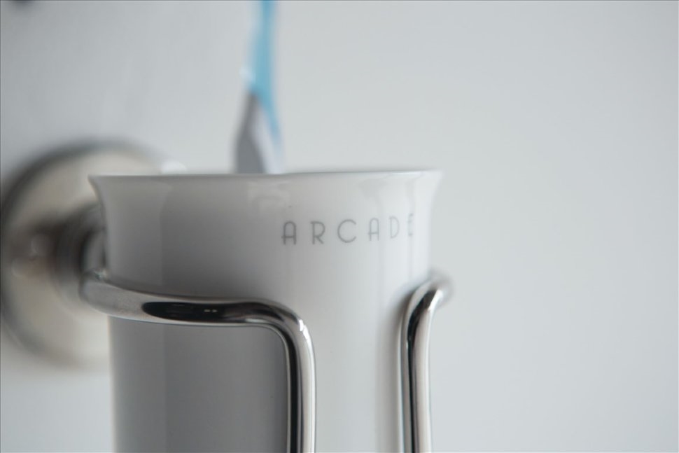 Стакан керамический, НИКЕЛЬ [ARCA2 NKL] Arcade Burlington ARCA2 NKL - Вид №3