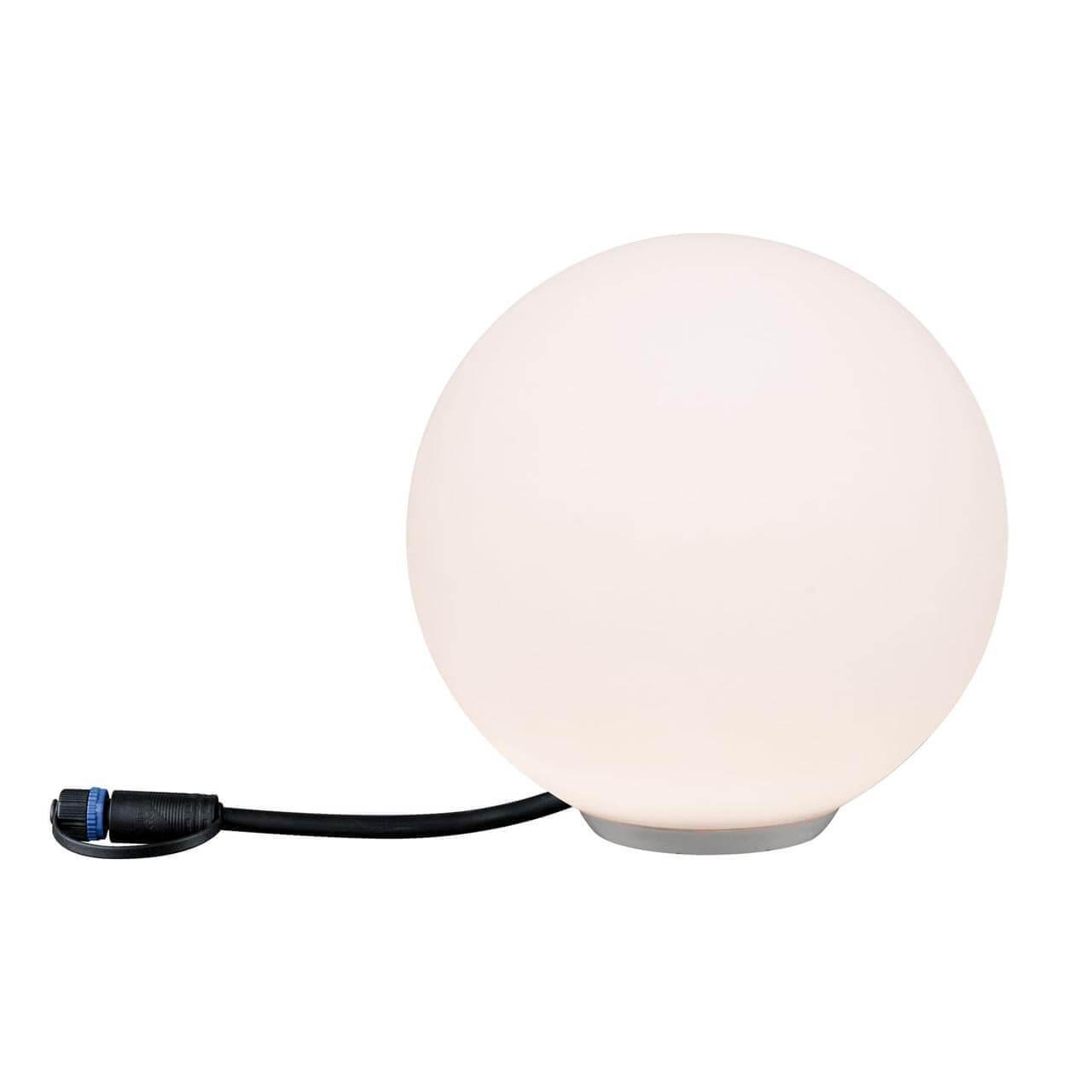 Уличный светильник ландшафтный светодиодный D 20 см белый Lichtobjekt Globe 94177 PAULMANN LICHTOBJEKT GLOBE 00-3897016 Белый  - Вид №1
