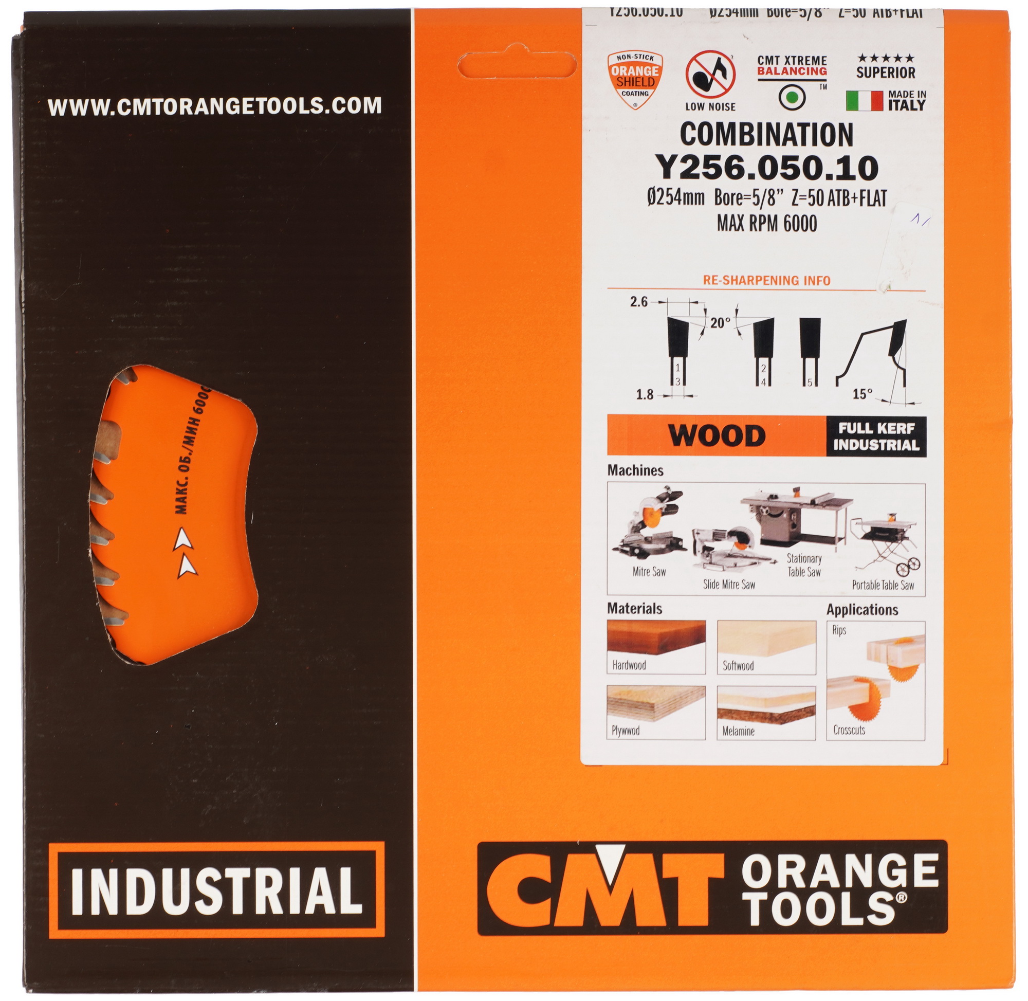 Диск пильный CMT Y256.050.10 5489491 STDN-0124349 - Вид №3