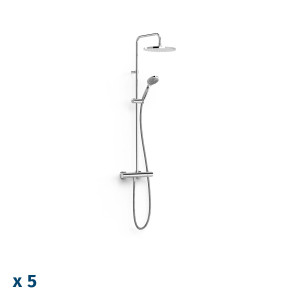 Подвесной 2-ходовой настенный термостатический смеситель для душа-19039301P TRES