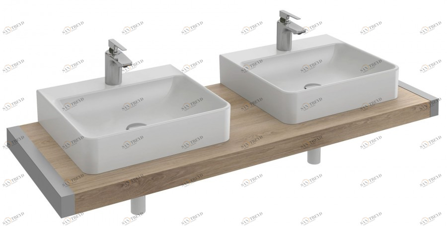 EB67-1400-N07 Столешница для раковин vox еve112 (50 см) или evd112 (60 см) Jacobdelafon PARALLEL Santreyd