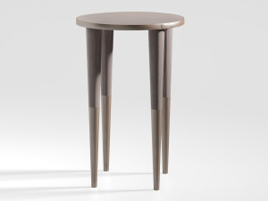 Высокий круглый деревянный журнальный столик