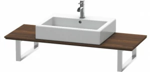 XL012C06969 X-Large Консоль для накладных раковин и встраиваемых умывальников Орех брашированный (натуральный шпон)