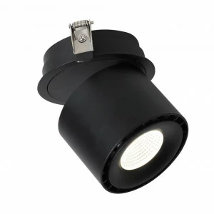Встраиваемый спот черный Favourite Ledel 1U 1989-1U FAVOURITE LEDEL BLACK 00-3923616 Черный