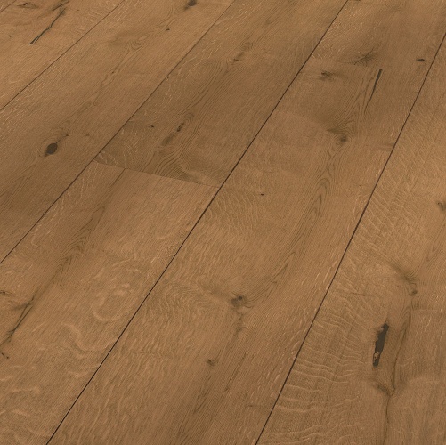 Широкий паркет Meister HD 300 Lindura Коньяк 8415 Дуб Рустик с брашью (Текстурированная) 2600х320 мм 2300200115 - Вид №1