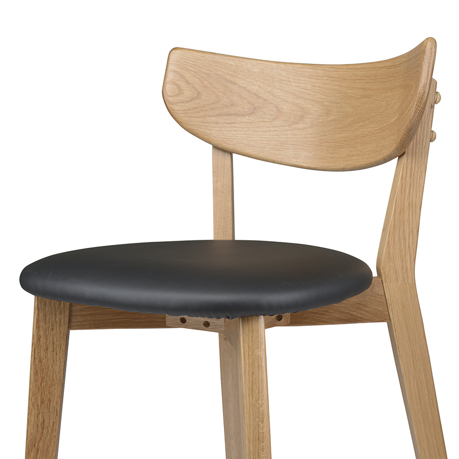 41110200 Стул барный , pero, pu-кожа, черный Unique Furniture  - Вид №10