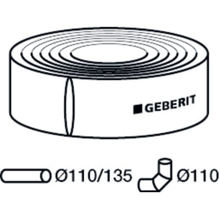 306.921.00.1 Звукоизолирующий рукав Geberit из ПЭ Geberit  - Вид №6