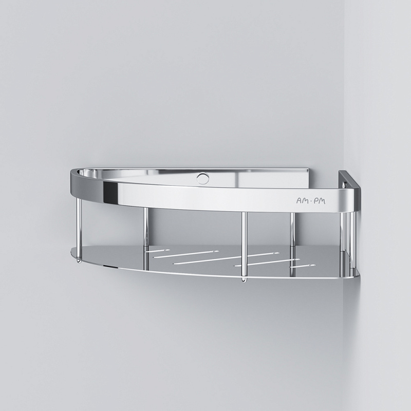 A7454100 Полка для душа угловая хром AM.PM Sense L  - Вид №5