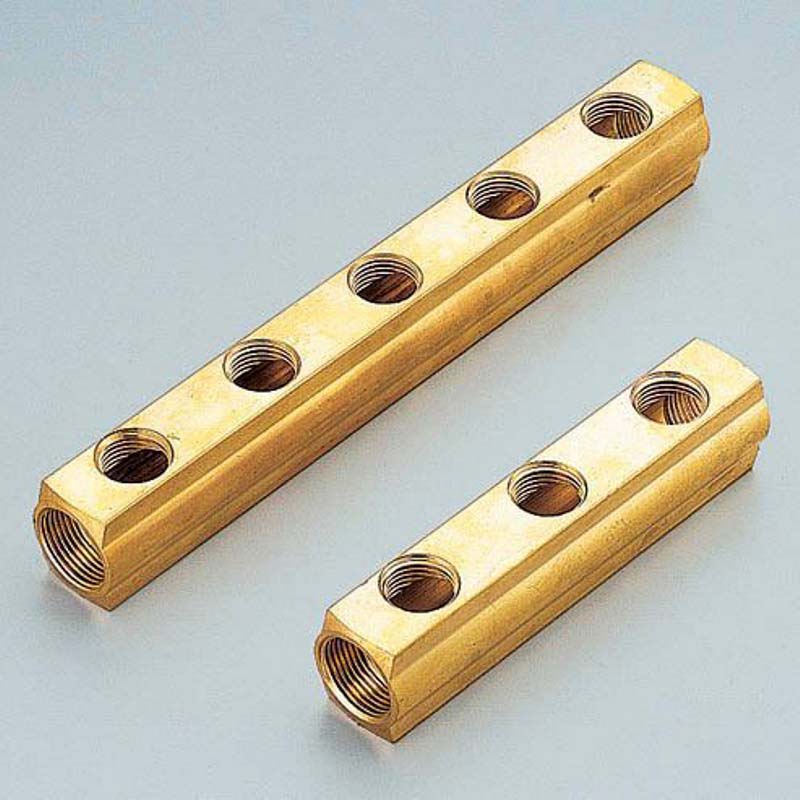 Коллектор ВВ 1" магистральный TIEMME 6 выходов 1/2"В 36мм 1970056