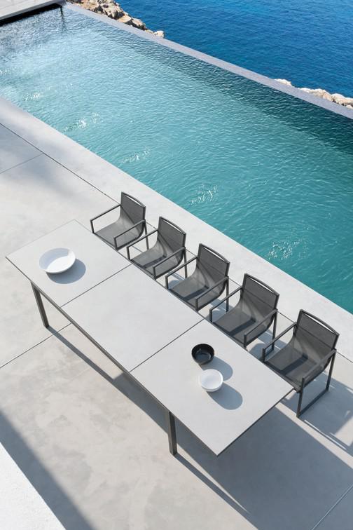 MNST1166 Обеденный стол pca white f8 360см x 100см Manutti Luna - Вид №1