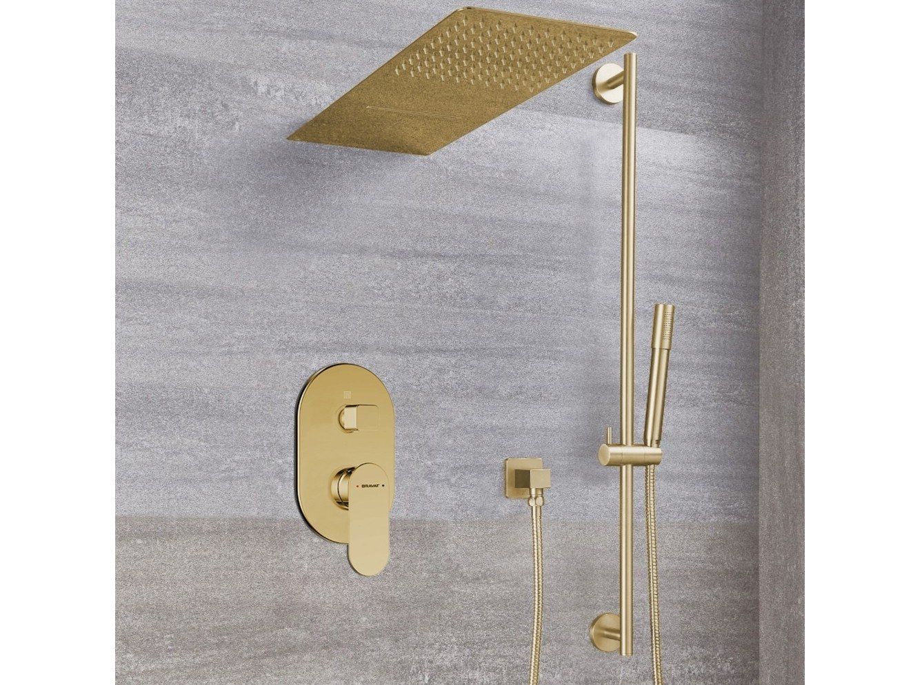 Латунный термостатический набор для душа с душем Fontana Showers FS1072 ARCH-00069246