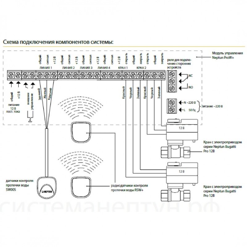 Система контроля протечек Neptun Bugatti ProW+ 1/2" 43054104000007 - Вид №2