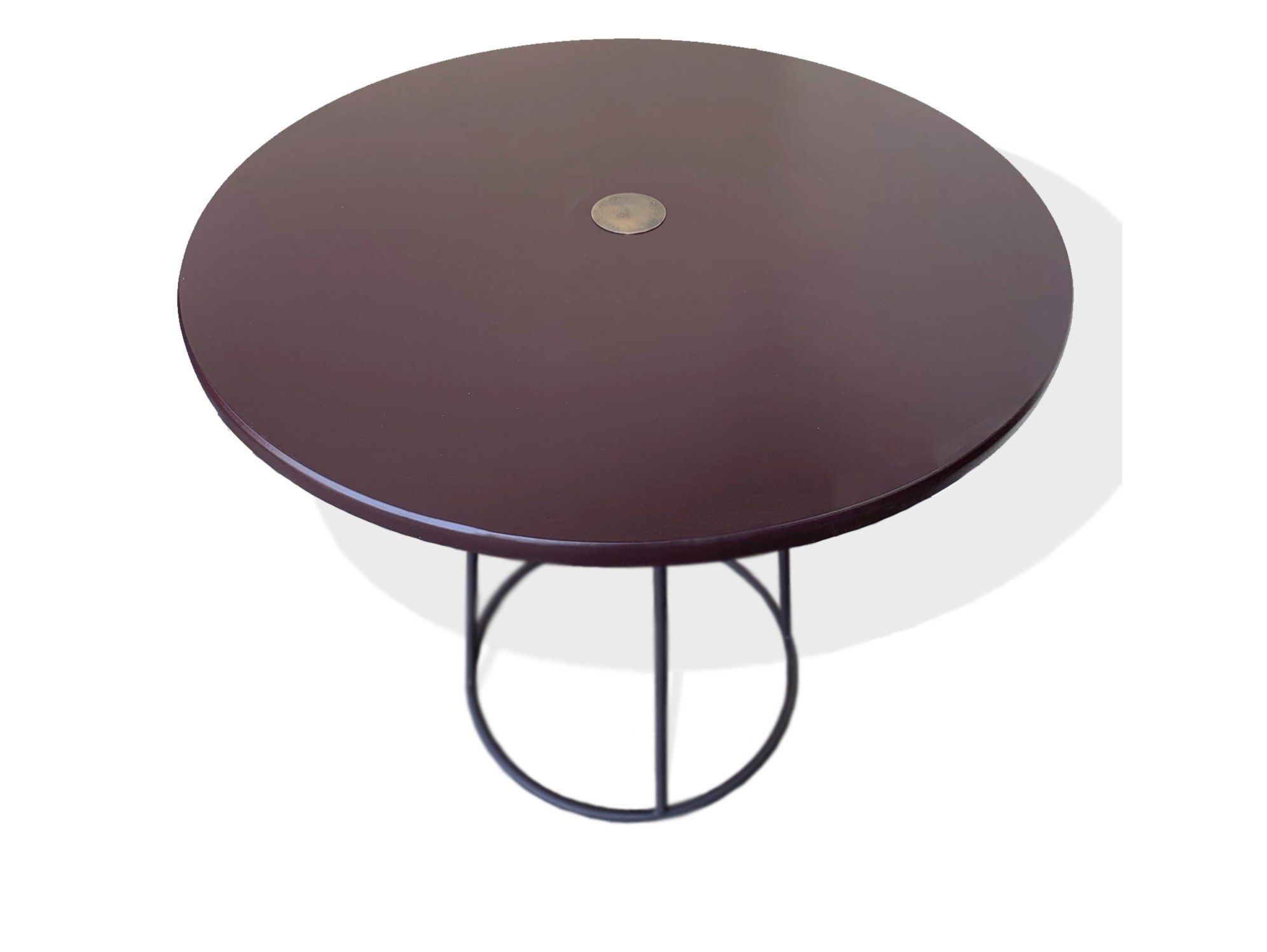 Круглый стальной стол для гостиной TrackDesign VINYL ARCH-00102414 - Вид №1