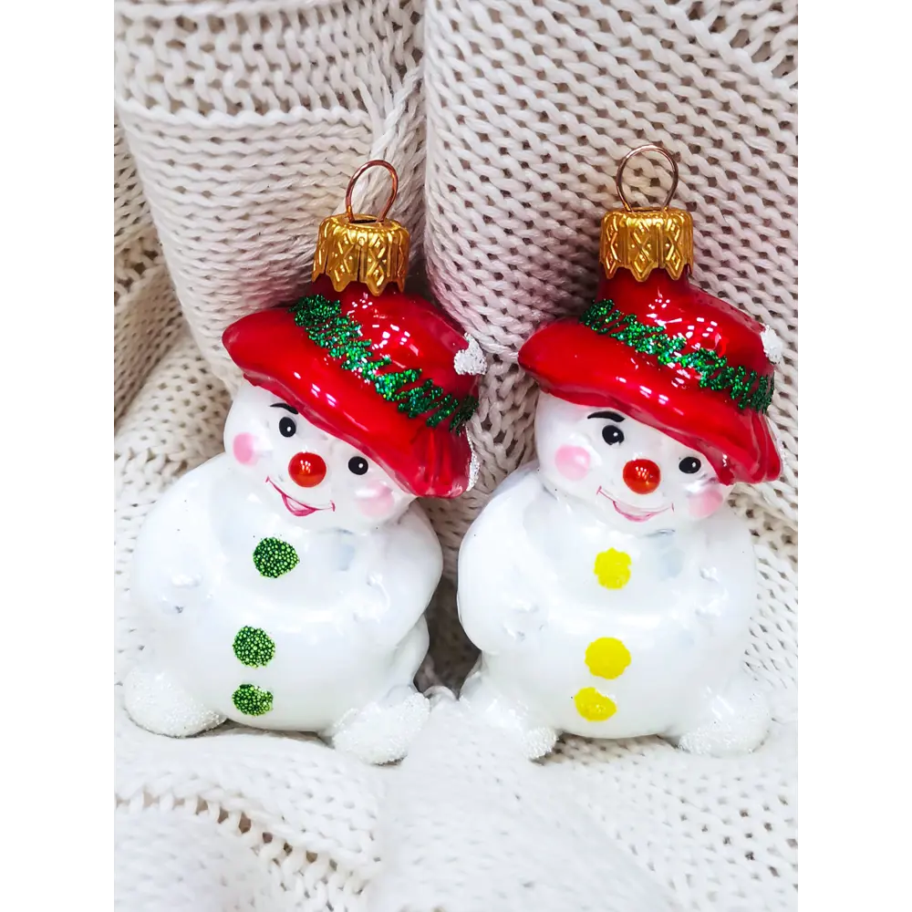 82856232 Елочное украшение Ёжик/Снеговик высота 10 см STLM-0952730 Santreyd  - Вид №8