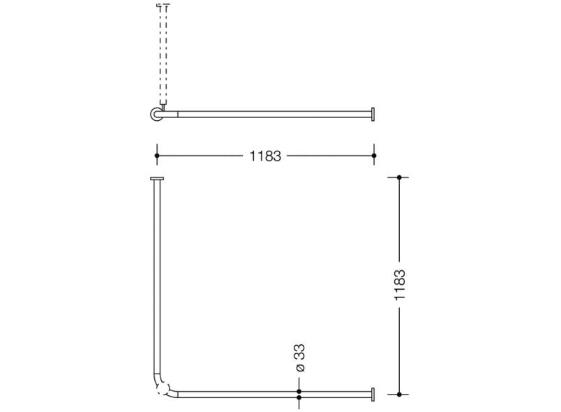 801.34.110 Карниз HEWI Serie 477/801  - Вид №7