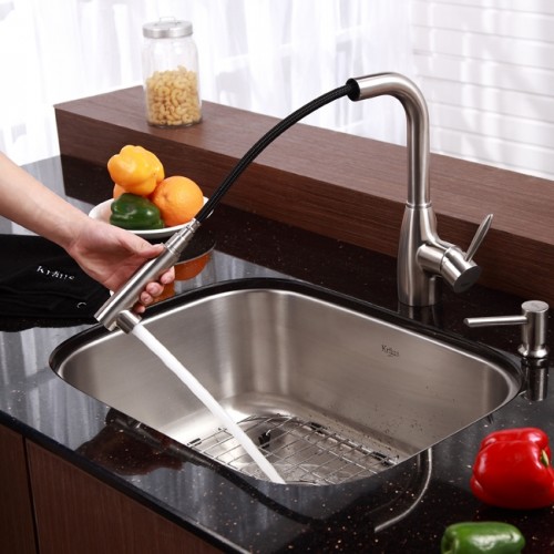 KBU12-KPF2140-SD20 Накладная раковина на столешницу  прямоугольная Krausru  - Вид №2