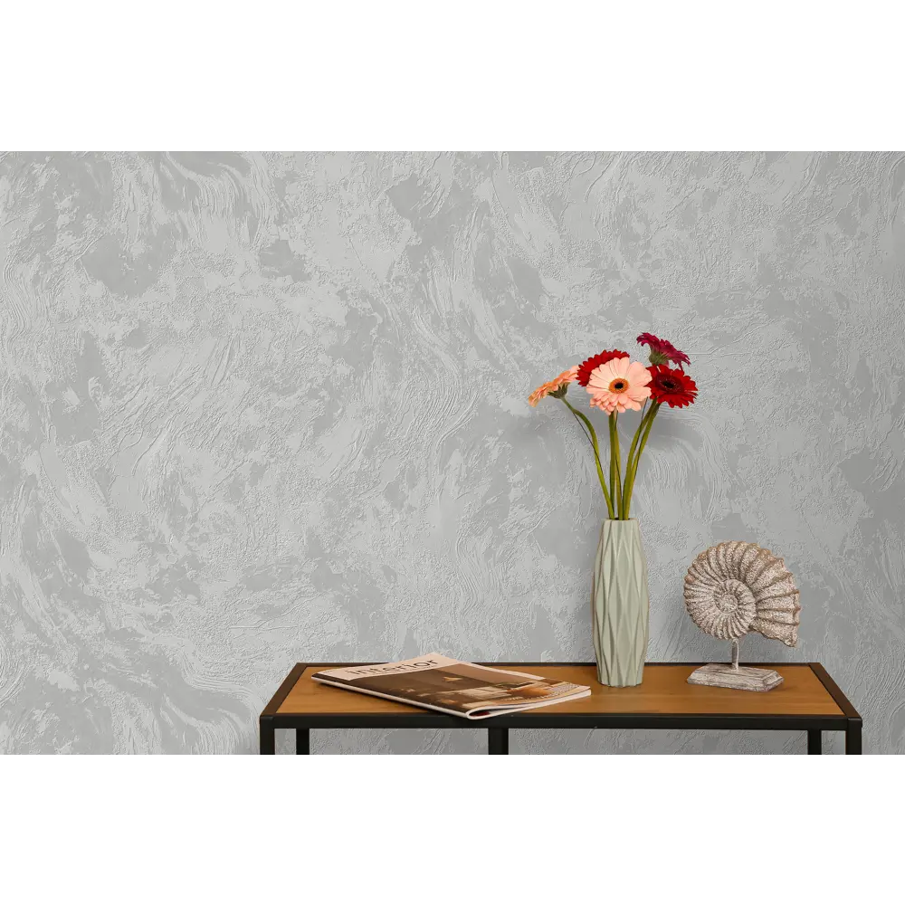 Victoria Stenova Afelia - серые флизелиновые обои с влагостойкостью 89423657 STLM-1577448 - Вид №4