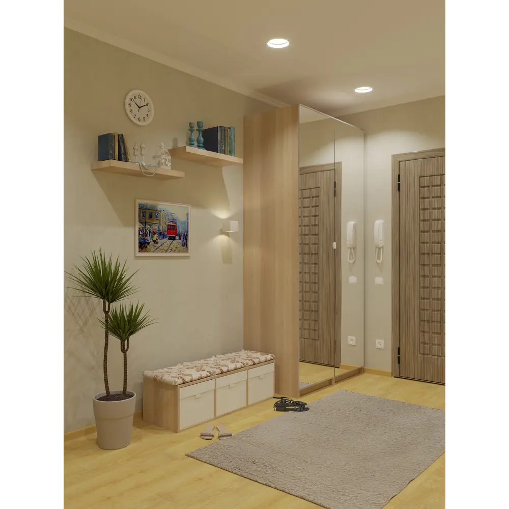 Плинтус потолочный экструдированный полистирол Inspire 06004E белый 40x45x2000 мм 17095296 STLM-2020194  - Вид №8