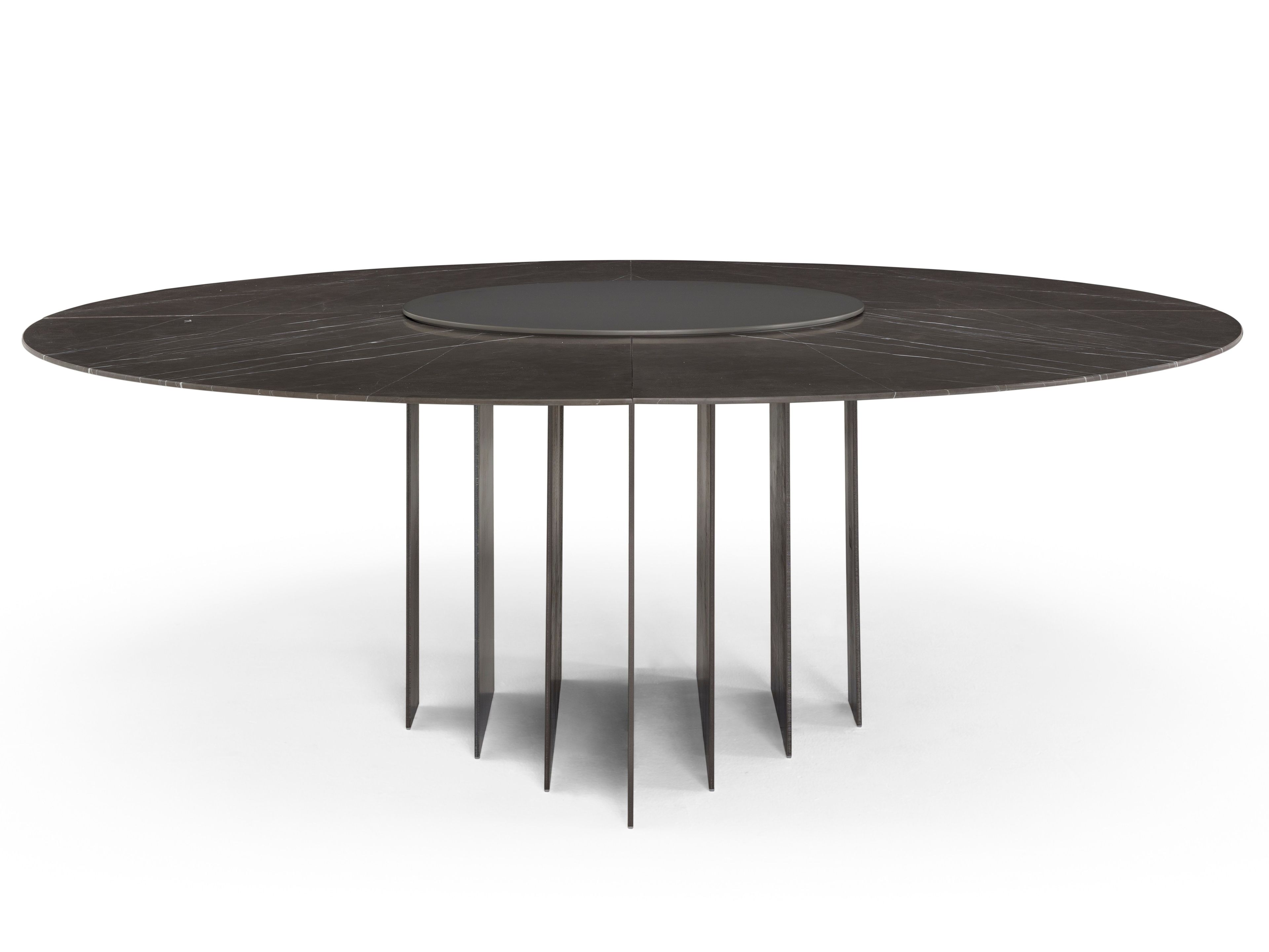 Круглый мраморный стол с металлическим основанием из листового металла Amura Exilis ARCH-00132375 - Вид №3