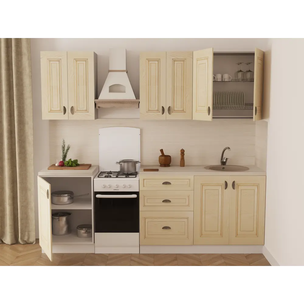 Навесной каркас DELINIA ID для кухонного шкафа 80 см белый 82000371 STLM-0877413 - Вид №12